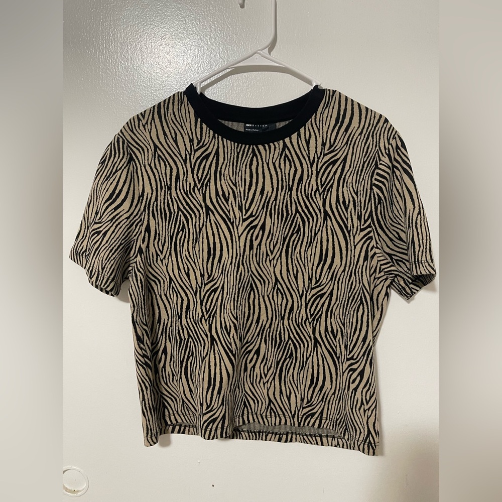 ASOS Design top tan/ black size Large